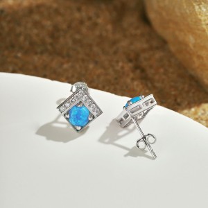 Vintage Zirconia Opal Stud Earring 40700032 Vintage Zirconia Opal Stud Earring 40700032