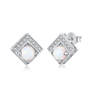 Vintage Zirconia Opal Stud Earring 40700032 Vintage Zirconia Opal Stud Earring 40700032