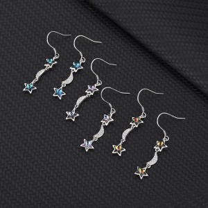 Austrian Crystals Butterfly Cubic Zirconia Star Moon Dangle Earring 50100001 Austrian Crystals Butterfly Cubic Zirconia Star Moon Dangle Earring 50100001