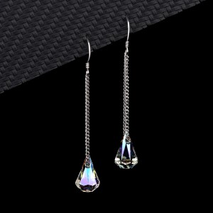 Austrian Crystals Waterdrop Dangle Earring 50100003 Austrian Crystals Waterdrop Dangle Earring 50100003