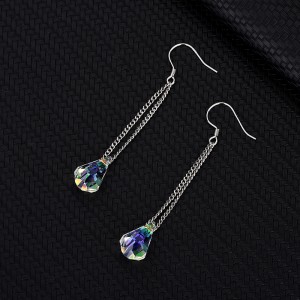 Austrian Crystals Waterdrop Dangle Earring 50100003 Austrian Crystals Waterdrop Dangle Earring 50100003
