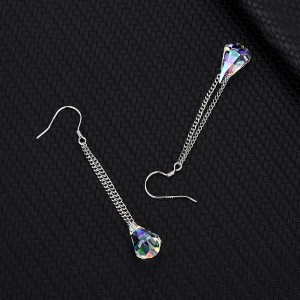 Austrian Crystals Waterdrop Dangle Earring 50100003 Austrian Crystals Waterdrop Dangle Earring 50100003