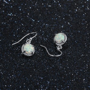 Vintage Zirconia Opal Dangle Earring 50100021 Vintage Zirconia Opal Dangle Earring 50100021
