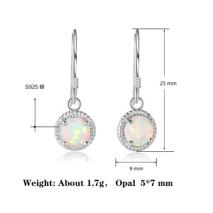Vintage Zirconia Opal Dangle Earring 50100021 Vintage Zirconia Opal Dangle Earring 50100021