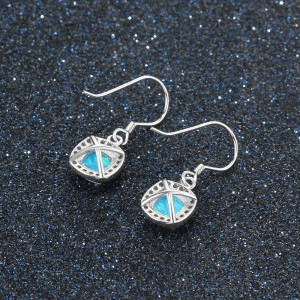 Vintage Zirconia Blue Opal Dangle Earring 50100024 Vintage Zirconia Blue Opal Dangle Earring 50100024