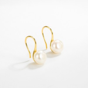 925 Sterling Silver Fresh Water Pearl Dangle Earring 50100035