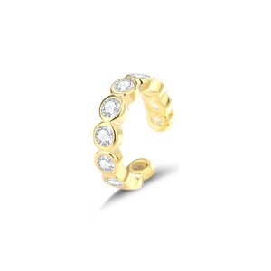 1pcs 925 Sterling Silver CZ Ear Cuff 50300008