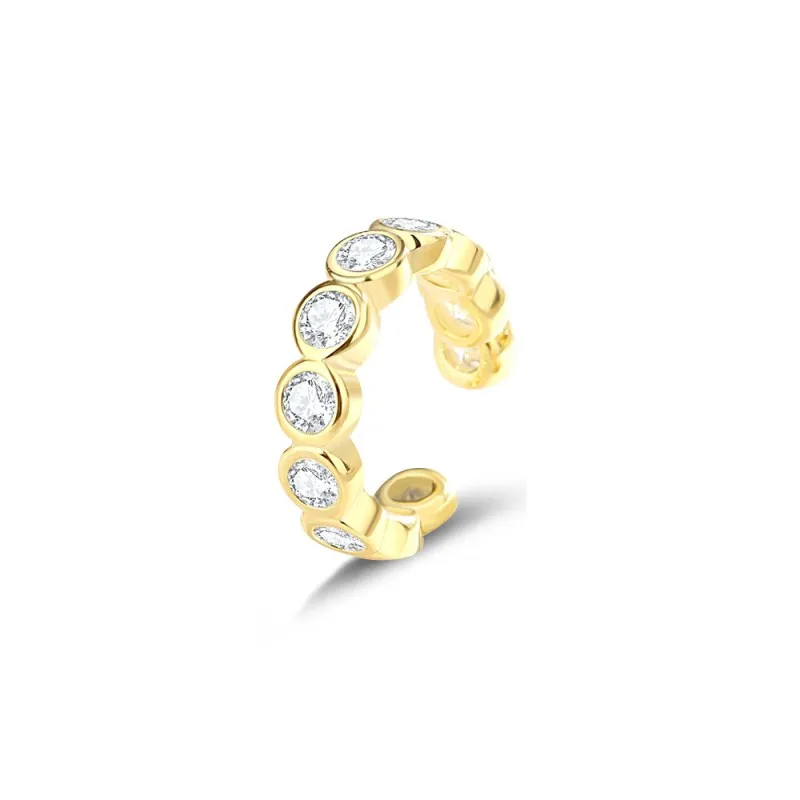 1pcs 925 Sterling Silver CZ Ear Cuff 50300008