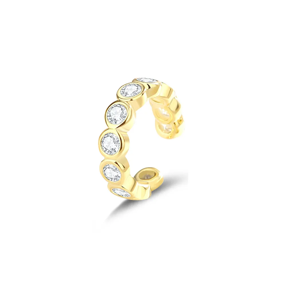 1pcs 925 Sterling Silver CZ Ear Cuff 50300008