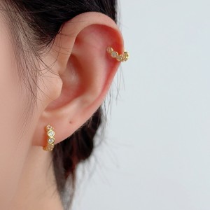 1pcs 925 Sterling Silver CZ Ear Cuff 50300008