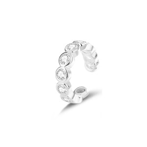 1pcs 925 Sterling Silver CZ Ear Cuff 50300008