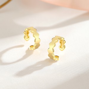 1pcs 925 Sterling Silver Geometric C-Shaped Ear Cuff 50300015