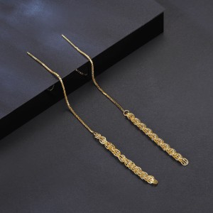 925 Sterling Silver Thread Through Tassel Earring 50500005