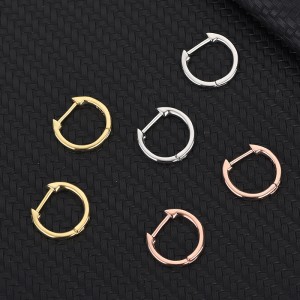 12mm Square Tube Hoop Earring 60200001