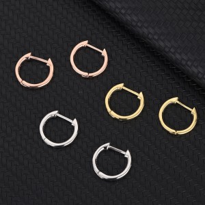 12mm Square Tube Hoop Earring 60200001