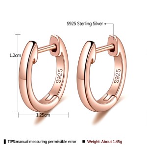 12mm Square Tube Hoop Earring 60200001