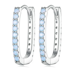 Luxury Zirconia U Shape Hoop Earrings 60200066 Luxury Zirconia U Shape Hoop Earrings 60200066