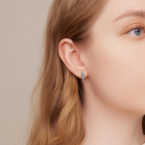 Vintage Turquoise Cross Hoop Earrings 60200069 Vintage Turquoise Cross Hoop Earrings 60200069