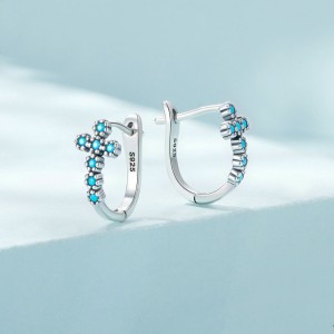 Vintage Turquoise Cross Hoop Earrings 60200069 Vintage Turquoise Cross Hoop Earrings 60200069