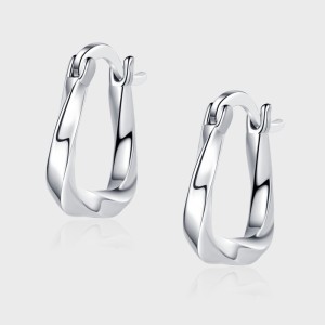Twisted Wave Hoop Earrings 60200070 Twisted Wave Hoop Earrings 60200070