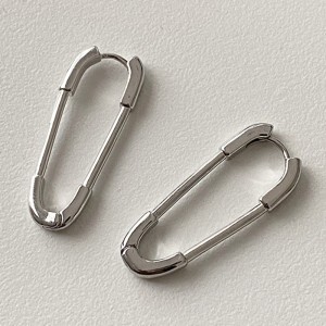 Safe Pin Huggie Hoop Earrings 60200091 Safe Pin Huggie Hoop Earrings 60200091