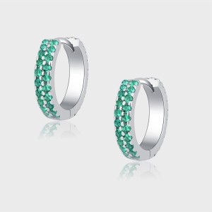 Spring Zirconia Huggie Hoop Earrings 60200096 Spring Zirconia Huggie Hoop Earrings 60200096