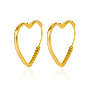 Large Love Heart Hoop Earring 60200119 Large Love Heart Hoop Earring 60200119