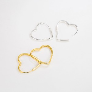 Large Love Heart Hoop Earring 60200119 Large Love Heart Hoop Earring 60200119