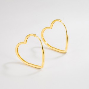 Large Love Heart Hoop Earring 60200119 Large Love Heart Hoop Earring 60200119