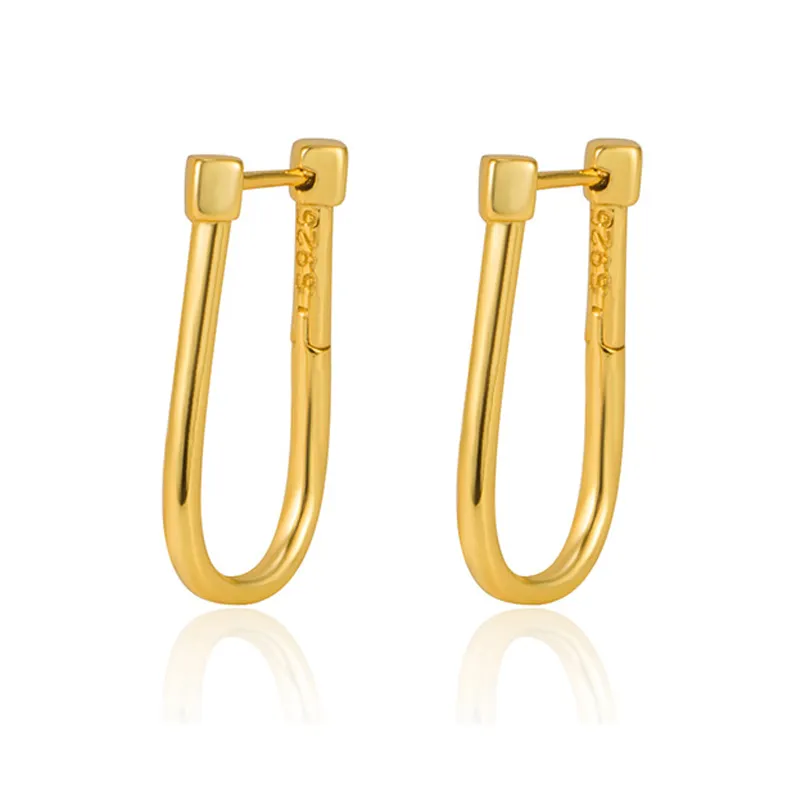 French U Shape Hoop Earring 60200120 French U Shape Hoop Earring 60200120