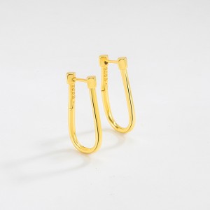 French U Shape Hoop Earring 60200120 French U Shape Hoop Earring 60200120