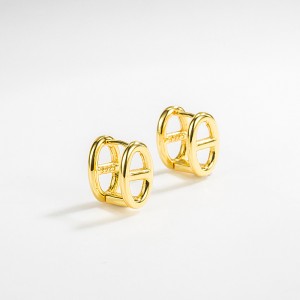 Geometric Hollow Hoop Earring 60200122 Geometric Hollow Hoop Earring 60200122
