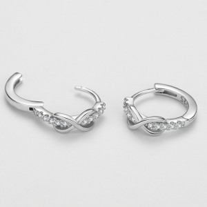 5A Infinity Zirconia Hoop Earring 60200135