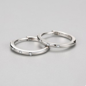 Minimalism Zirconia Hoop Earring 60200152 Minimalism Zirconia Hoop Earring 60200152