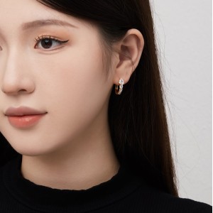 Sparkle Teardrop Zirconia U Shape Hoop Earrings 60200168 Sparkle Teardrop Zirconia U Shape Hoop Earrings 60200168