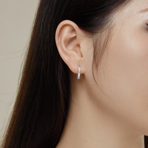 Full Zirconia Heart Hoop Earrings 60200185 Full Zirconia Heart Hoop Earrings 60200185