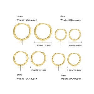 Classic Minimalism Hoop Earrings 60200197