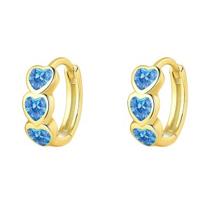 Lovely Heart Zirconia Hoop Earring 60200205 Lovely Heart Zirconia Hoop Earring 60200205