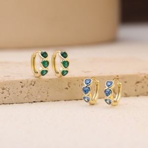 Lovely Heart Zirconia Hoop Earring 60200205 Lovely Heart Zirconia Hoop Earring 60200205