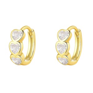Lovely Heart Zirconia Hoop Earring 60200205 Lovely Heart Zirconia Hoop Earring 60200205
