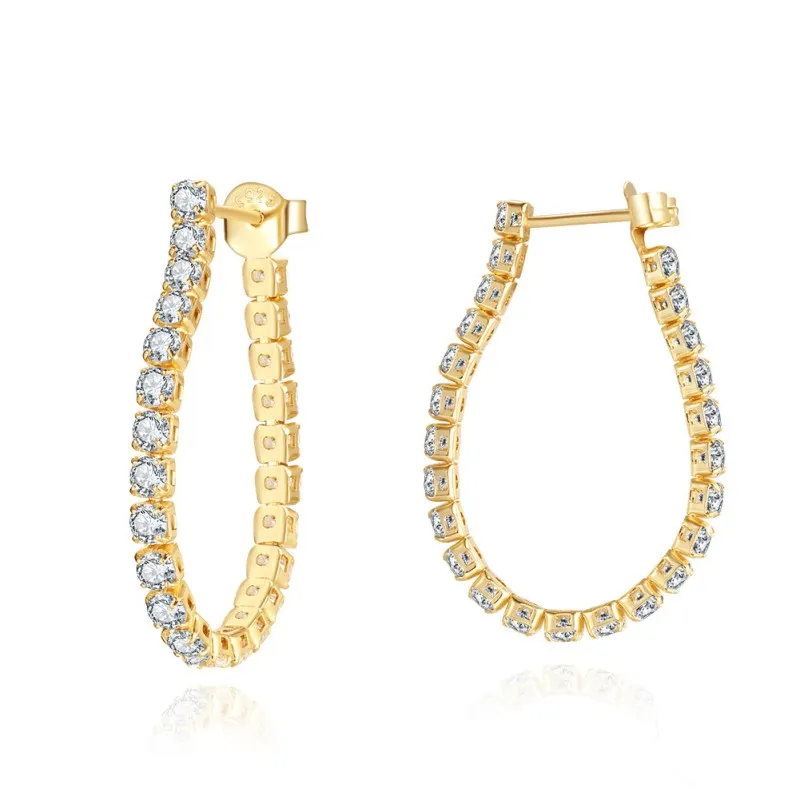 Sparkle Tennis Zirconia Hoop Earring 60200214