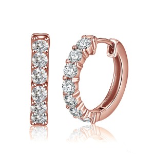 S925 Minimalist Zirconia Hoop Earring 60200220