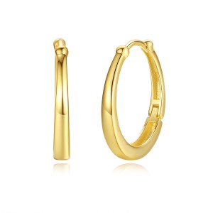 925 Sterling Silver U Shape Hoop Earring 60200234