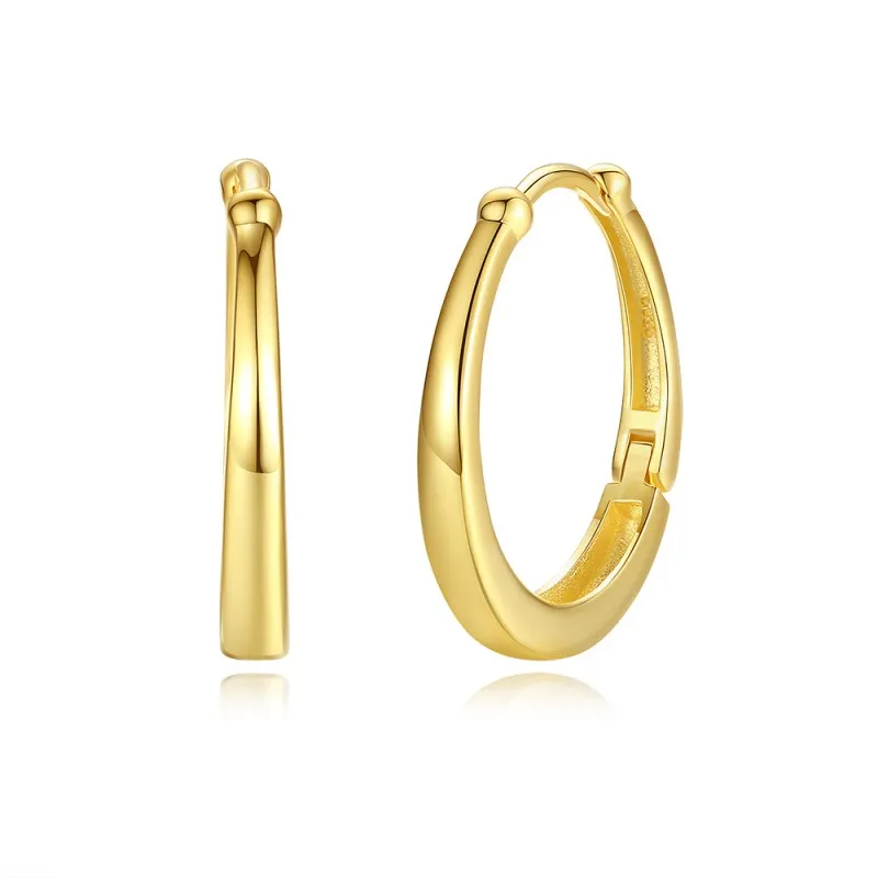 925 Sterling Silver U Shape Hoop Earring 60200234