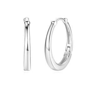 925 Sterling Silver U Shape Hoop Earring 60200234