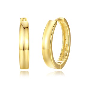 925 Sterling Silver Geometric Hoop Earring 60200250