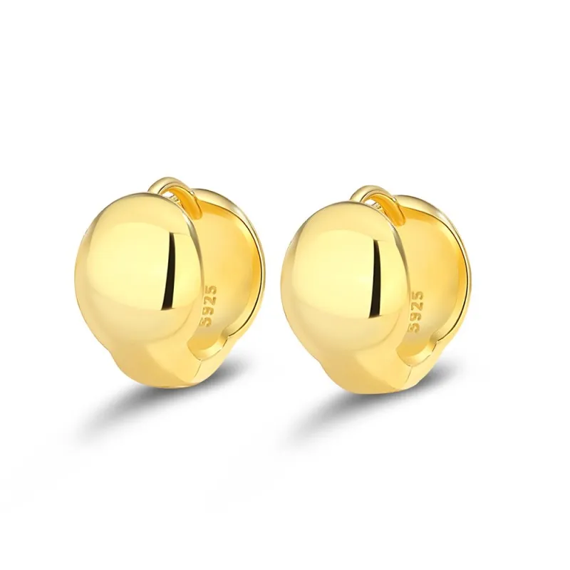 925 Sterling Silver Polished Half Circle Hoop Earring 60200269