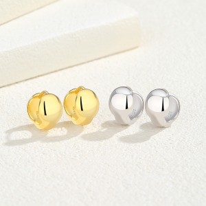 925 Sterling Silver Polished Half Circle Hoop Earring 60200269