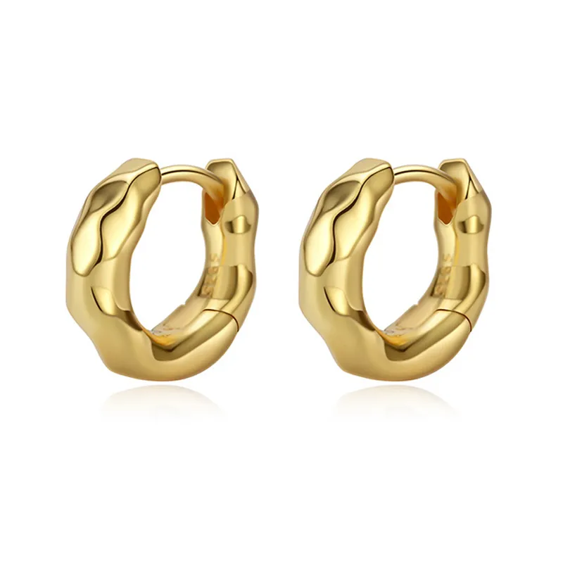 925 Sterling Silver Möbius Twist Hoop Earring 60200276