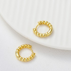 925 Sterling Silver Twisted Rope Hoop Earring 60200277 925 Sterling Silver Twisted Rope Hoop Earring 60200277
